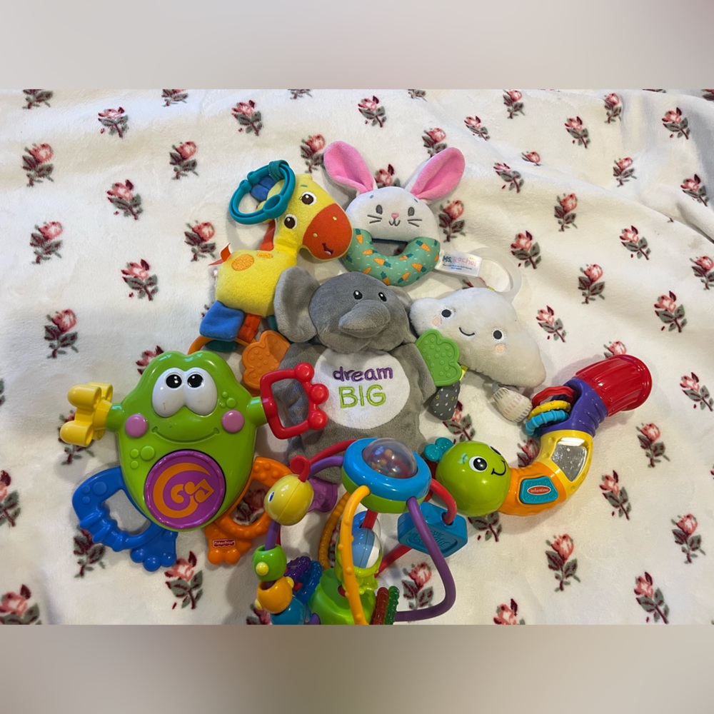 Baby Toy Bundle • Rattles, Interactive Toys, Stroller Toys